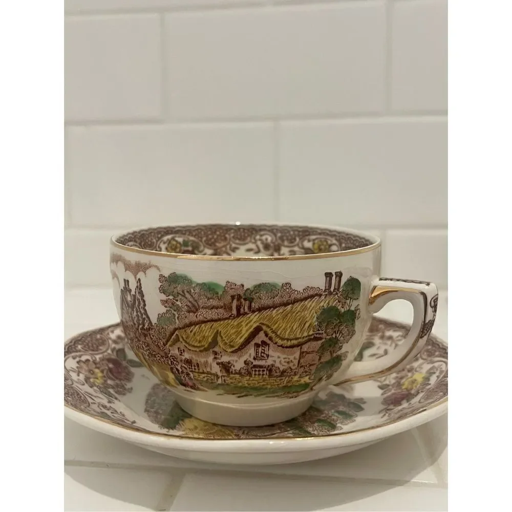 Barker Bros OLDE ENGLAND CUP & SAUCER Set (2)